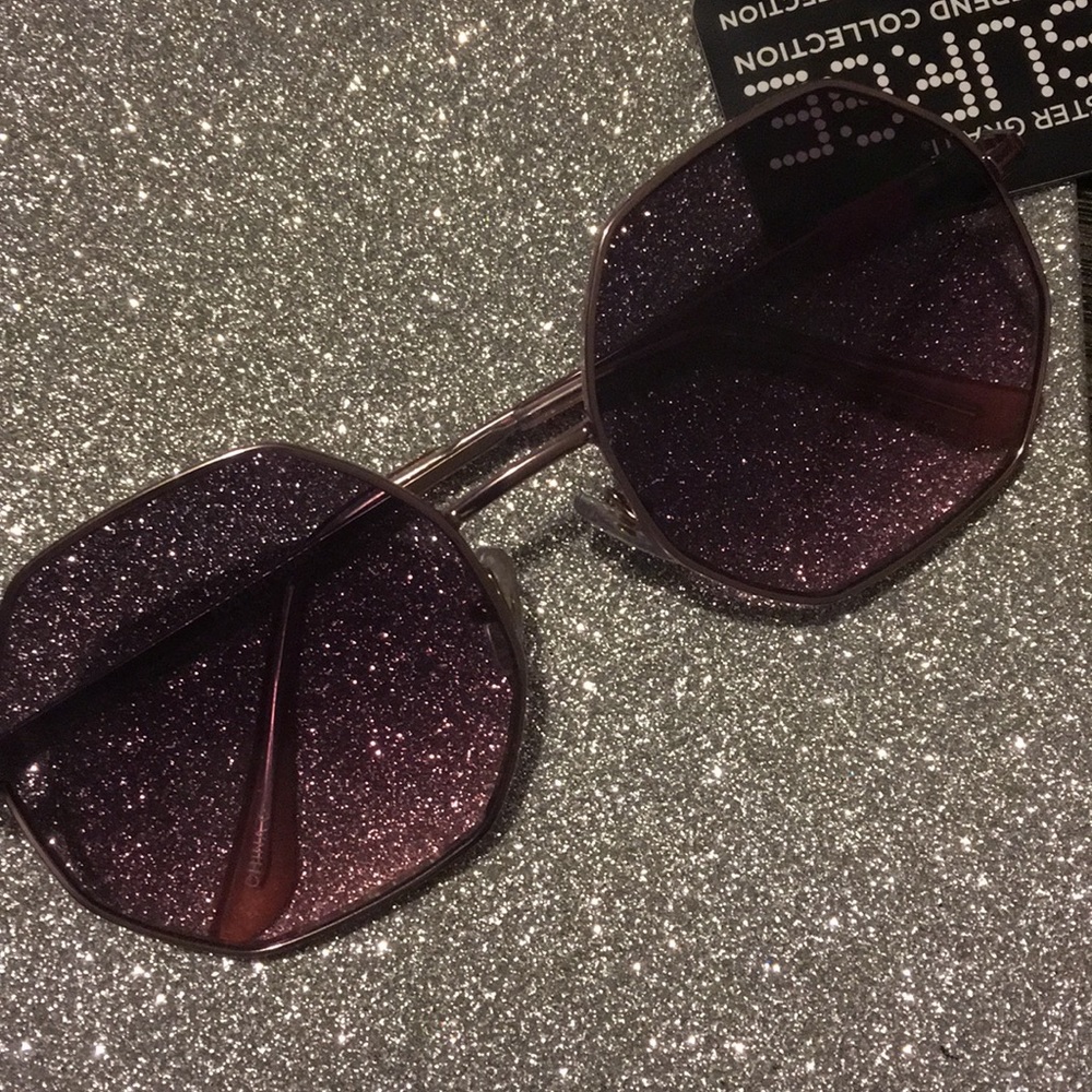 Purple sun glasses